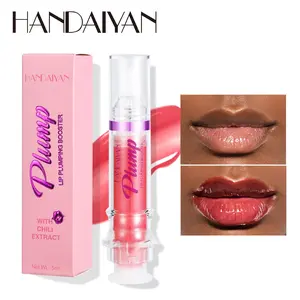 HANDAIYAN Lip Gloss Plumper, Lipstick, Lifter Gloss, Hydrating, Volumizes, High-Shine, Lip Plumping Lip Glaze Lip Makeup, Plump & Pout Lip Plumper for Women Girls