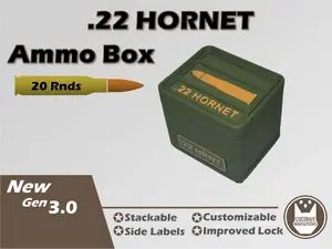 Ammo Storage Box .22 Hornet 20 Rounds