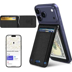 For Magsafe Wallet with Money Clip, Works with Apple Find My, Strongest Magnetic Wallet for iPhone 17/16/15/14/13/12 Series, 8-Card Holder, Adjustable Stand Cellular Smartphone Wireless Cellphone Magnetic SummerWins DealsforYouDays