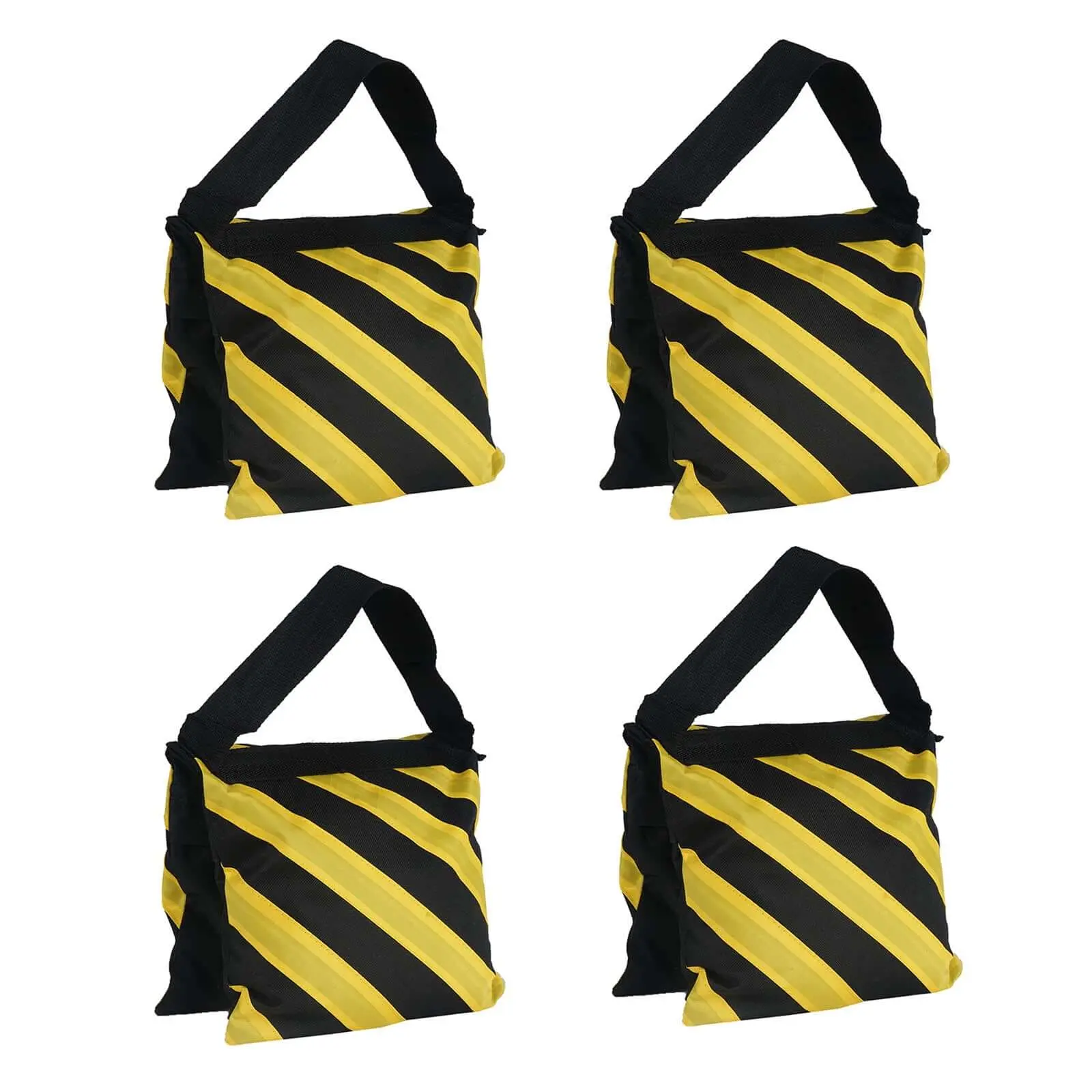 4-Pack 2-Tone Saddle Sandbags, Anchor Weights for Pipe and Drape Backdrop Stands and Yoga Equipment, Heavy-Duty