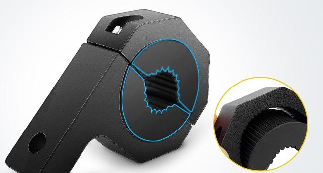 Nilight - 90020D 4PCS Mounting Bracket Kit LED Off-Road Light Horizontal Bar Tube Clamp Roof Roll Cage Holder,2 Years Warranty, Black