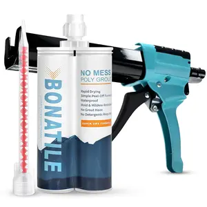 Tile Grout with Hand Caulking  19oz 400ml White Grout Filler Suitable for Wall and Floor Applications, Including Nozzle