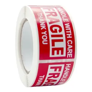 Copper Plate Adhesive Anti-Tamper Fragile Item Warning Stickers Sticker Decals