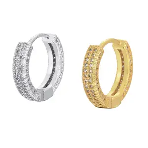 Titanium alloy earrings, men's hip-hop earrings