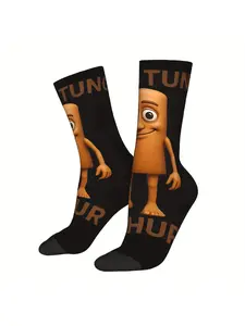 Tung Tung Tung Sahur Italian Brainrot Unisex Slouch Socks Winter Socks