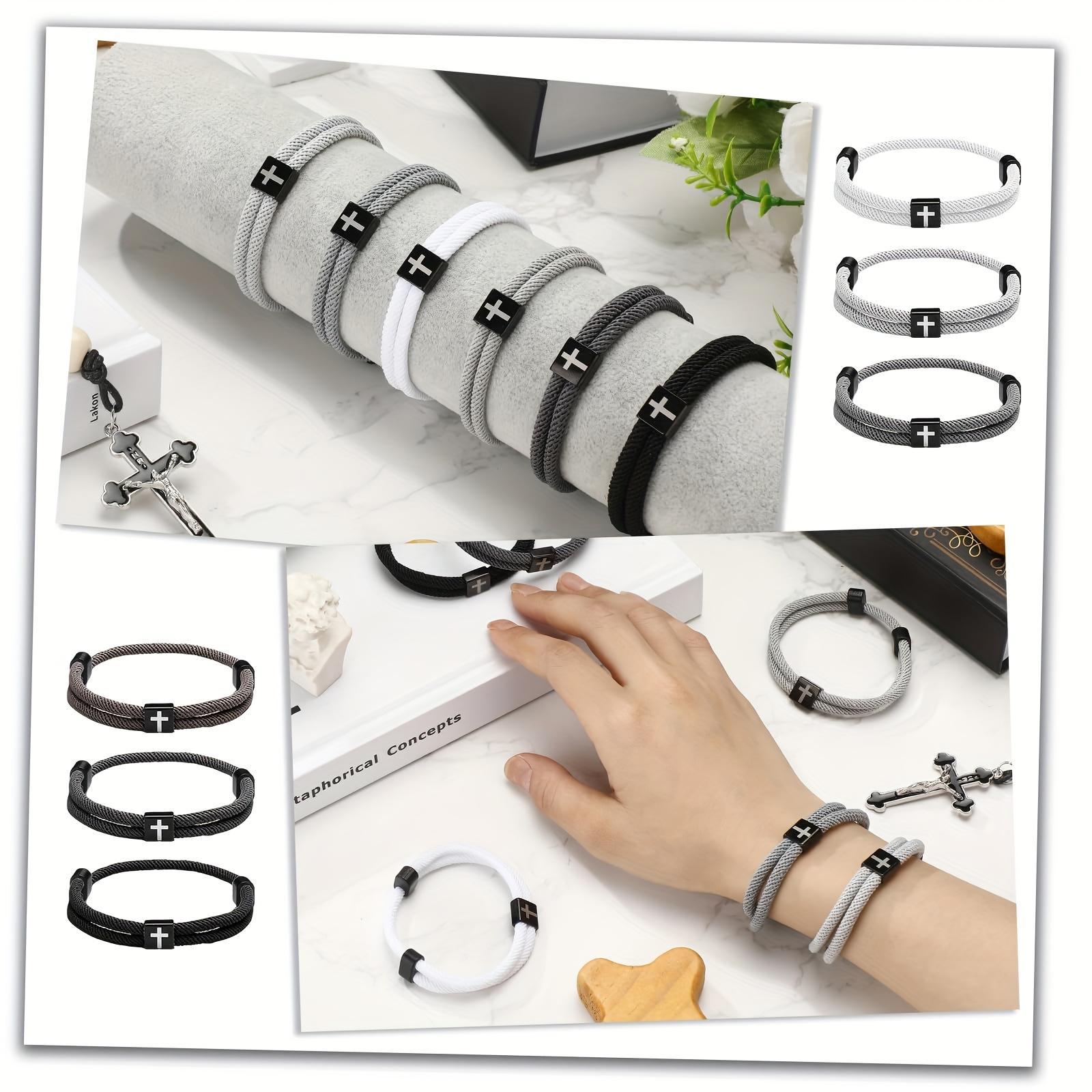 Adjustable Braided Cross-Knot Bracelet for Men Stylish Everyday Wear Ideal Birthday or Anniversary Gift for Boyfriend