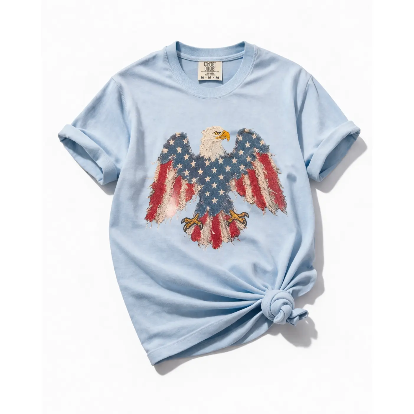 Plus/Reg Short Sleeve "Patched Eagle" Graphic Tee