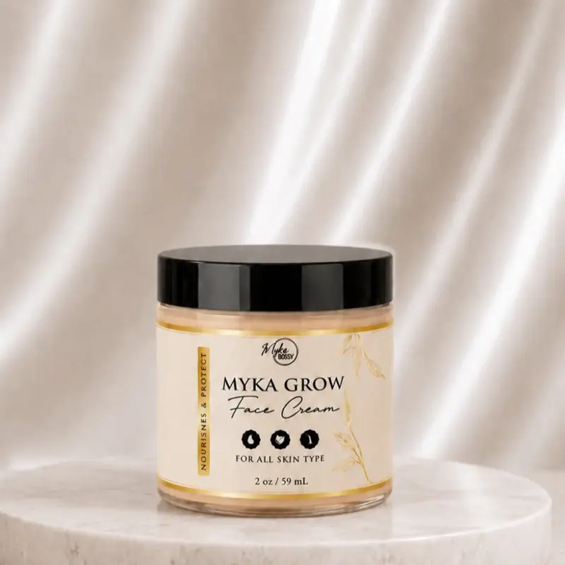 MYKA Glow Face Cream with Carrots, a Gentle & Creamy Hydrating Daily Formula for Softening, Brightening, and an Aesthetic Shine Enhancing Glow, 2 oz, Smooth, Aesthetic Glow