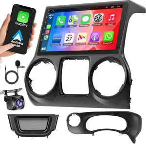Android 13 Car Radio for Jeep Wrangler 2015 2016 2017,10.1" IPS Touchscreen, Wireless Carplay & Android Auto, 2G+64G, GPS Navigation, WiFi, Bluetooth, FM Radio, SWC
