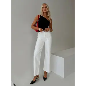 Fawcett High Rise Straight Leg Jeans White