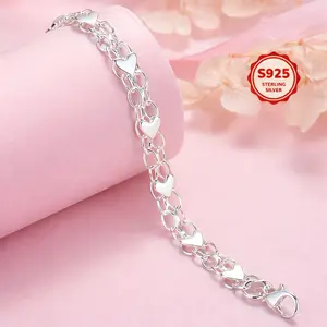 Silver Plated Minimalist Bracelet, Elegant Boho Style Bangle, Aesthetic Everyday Jewelry, Stackable Bracelet Accessory, Couple Gift Decoration