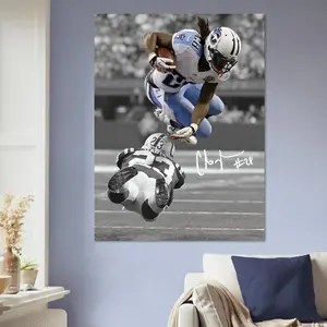 Chris Johnson Tennessee Titans Poster. Running Back Football Wall Art  Titans Sports Print. NO FRAMED