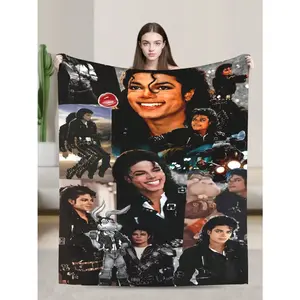 Personalized Michael Merch Jackson blanket is suitable for sofas, beds, living rooms, travel, offices, shawls, napping mats, air conditioning blankets, bed sheets, camping, an ideal gift, and a daily gift.--Warm Haven Textiles