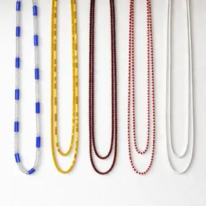 Collares De Orisha 5 Piezas Oshun, Elegua, Yemaya, Obatala, Shango Hecho a mano