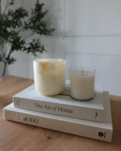 WHITE ONYX REFILLABLE CANDLE