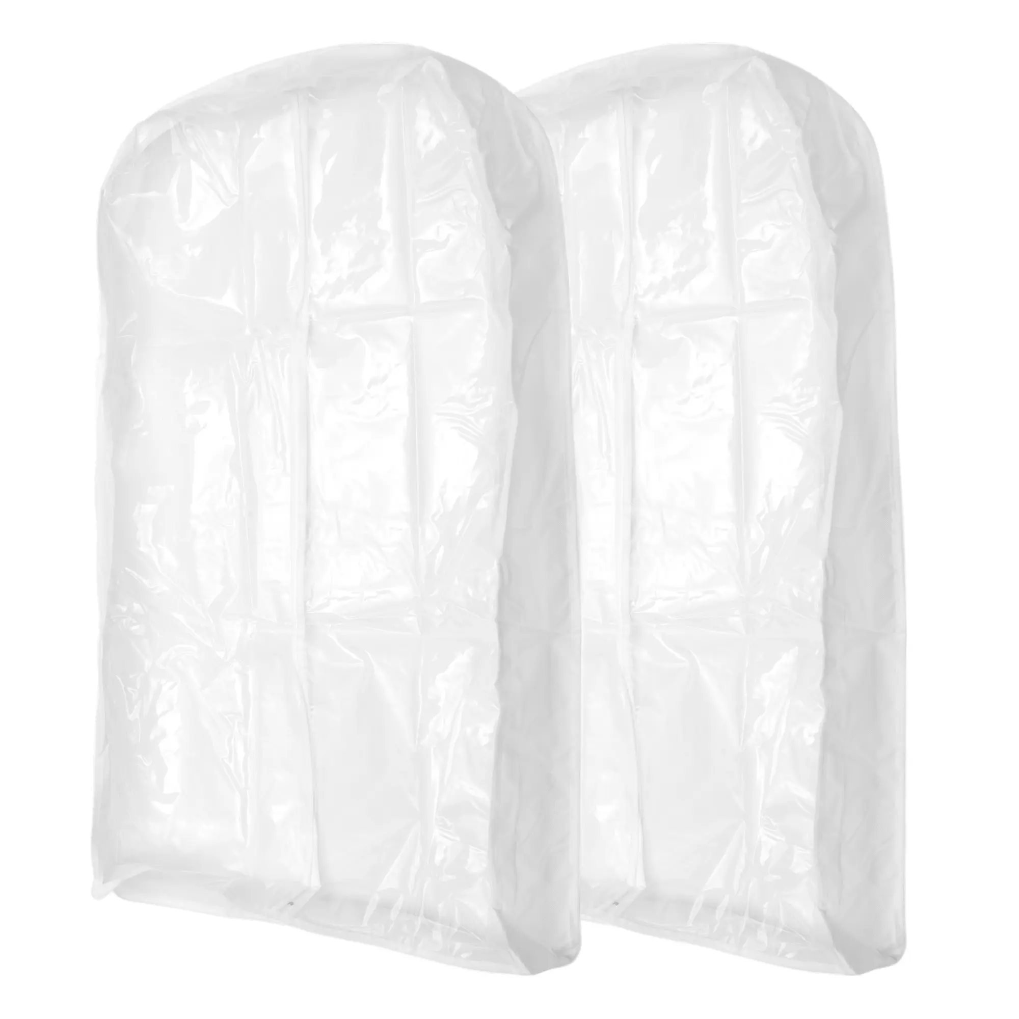 Unique Bargains Dustproof Garment Bag Zipper Clothing Dust Cover 23.62"x3.94"x39.37" 2 Pcs
