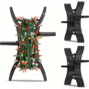 8 PCS/12 PCS Rotating Handle Halloween Christmas New Year Lights Storage Holder, Holiday Light Organizer All Purpose Lights Cord Wind Up Christmas Light Winder for String Lights, Extensions Cords, Garland, Beads, Rope