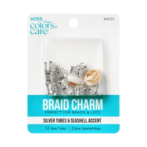 KISS Colors & Care Braid Charms - Silver
