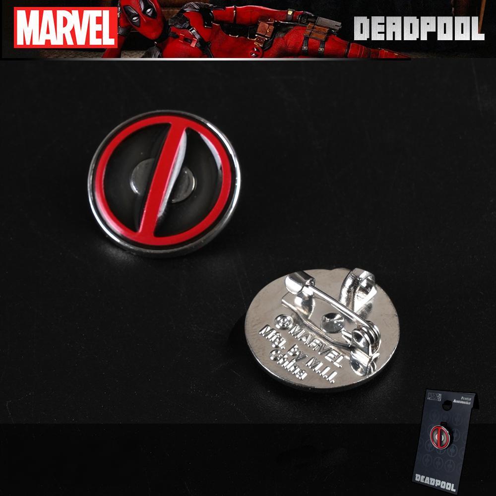 Marvel Deadpool Pin 1PC Official License Collectible Novelty Anime Brooch Backpack Decoration Jacket Lapel Anti-Rust Exquisite Alloy Enamel Gift