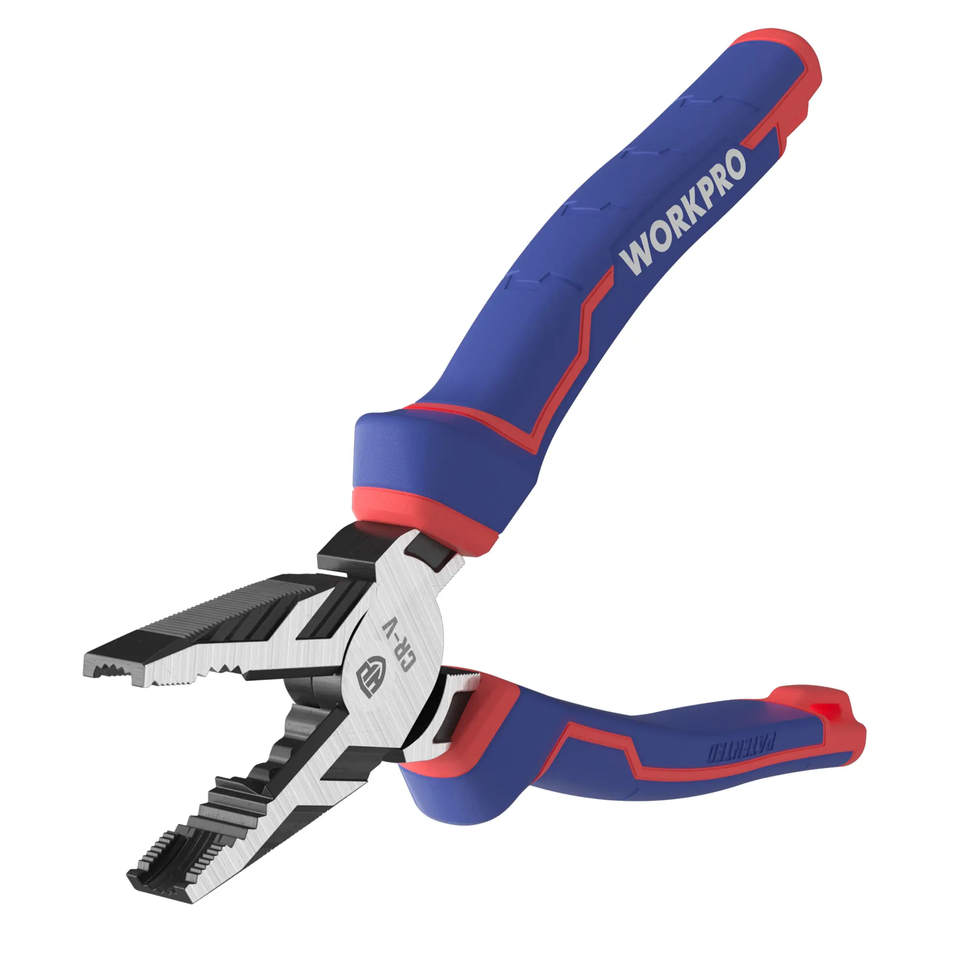 #fathersdaygift WORKPRO 8" Linesman PRO Screw Extractor Pliers(Combination Pliers) with Unique Non-slip Jaws, Stripped Screw Remover Tool, Lineman Plier for Quickly Removal of Damaged or Rusted Fasteners