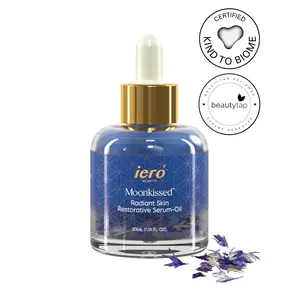 Moonkissed Radiant Skin Restorative Serum-Oil: Vegan, Cruelty Free, Clean, Hydrating, Sensitive Skin, All Skin Types, Skincare, Intensive Moisture Facial Grape Glow Rejuvenating Pomegranate Radiance Repairing Restore Comfort Antioxidant Antioxidant Rich