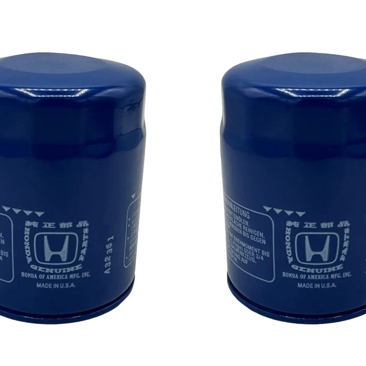 Honda Genuine OEM Authentic Oil Filters 15400-PLM-A02 2 Pack