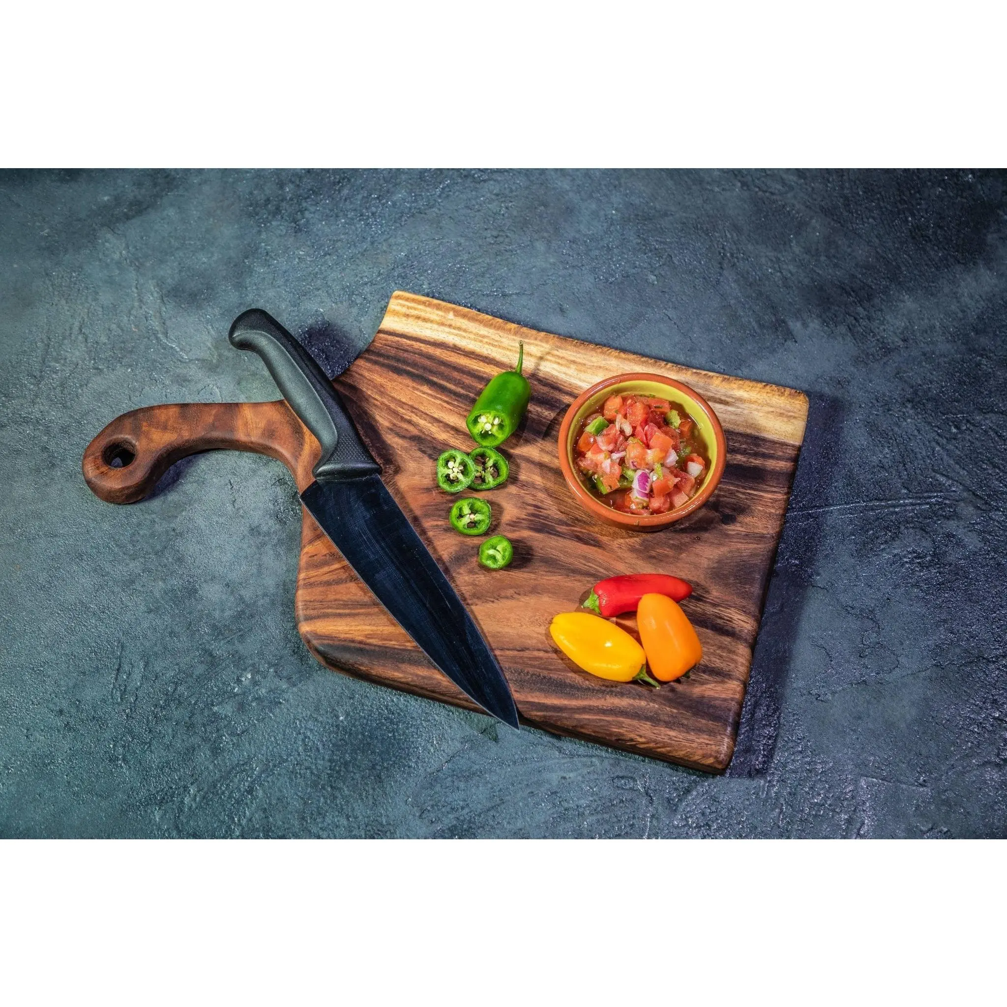Large Live Edge Serving Board with Handle