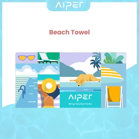 Aiper Beach Towel – Ultra-Absorbent, and Lightweight for Beach & Travel