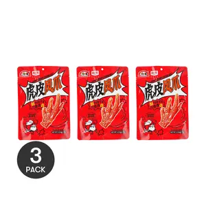 3Packs CHUN WEI KITCHEN Chinese Brined Chicken Feet Spicy Flavor 4.94 oz/Pack