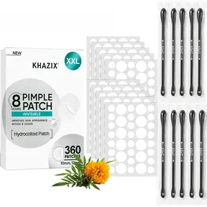 Multi-Combination Acne Patches Set, Effective Deep Cleaning, No Fragrance No Alcohol, Suitable for All Skin Types, Includes 4 Cleaning Sticks, Pimple Patch