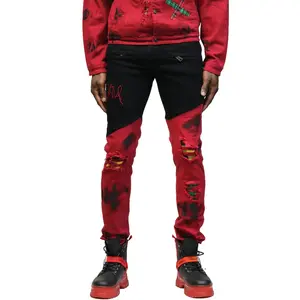 Epic Premium Washed Skinny Two Tone Twill Pants