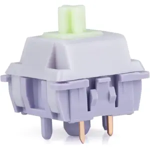 F-KCS01  Wisteria 39gf Linear Mechanical Keyboard Switches, 5-Pin Pre Lubed Creamy Switch, 30 PCS, with POM PTFE Stem, 20.4mm Spring, Compatible with MX Keycaps for Gaming Keyboard