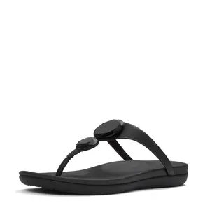 Women's FitFlop, Solay Glossy Disc Thong Sandal