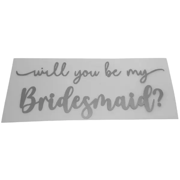 Bridesmaid Proposal Decal, Personalized Bridal Proposal Box Vinyl Sticker, Will You be My Bridesmaid, Bridal Party Sticker