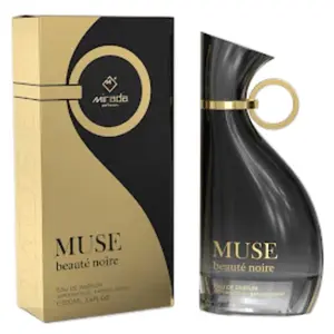 Muse Beaute Noire Eau de Parfum 3.4oz 100ml Jasmine Fragrance for Women with Blood Mandarin Raspberry Neroli & Jasmine Notes