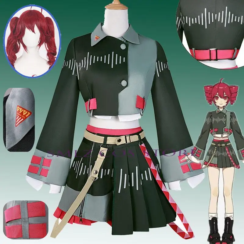 Special Offer Kasane Teto Cosplay Anime Vtuber Costume Teto Green SKIRTS Uniforms Wig Set Party Singer Stage Outfit for Woman
