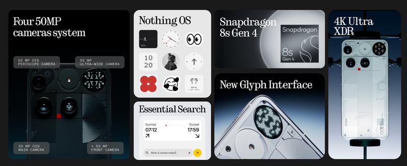 Nothing Phone (3) Cell Phone, 2025 New 5G Unlocked Phones 512GB, Android 15, Snapdragon 8s Gen4, AI Mobile Phones with Four 50MP Cameras & AMOLED Display, 5150mAh, Glyph Interface, Smartphone White Nothing Phone (3) Cell Phone, 2025 New 5G Unlocked Phones 512GB, Android 15, Snapdragon 8s Gen4, AI Mobile Phones with Four 50MP Cameras & AMOLED Display, 5150mAh, Glyph Interface, Smartphone White