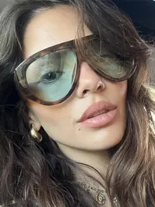 Women's Fashionable All-match Tinted Lens Sunglasses, Trendy Casual Sunglasses for Everyday Use, Fashion Accessories for Outdoor Activities, Trendy Styling Sunglasses