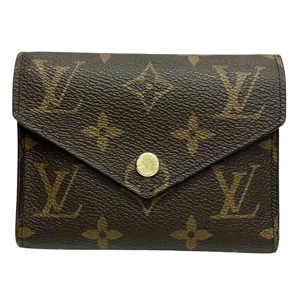 Pre-owned Louis Vuitton Canvas Small Leather Goods Monogram Trifold Wallet