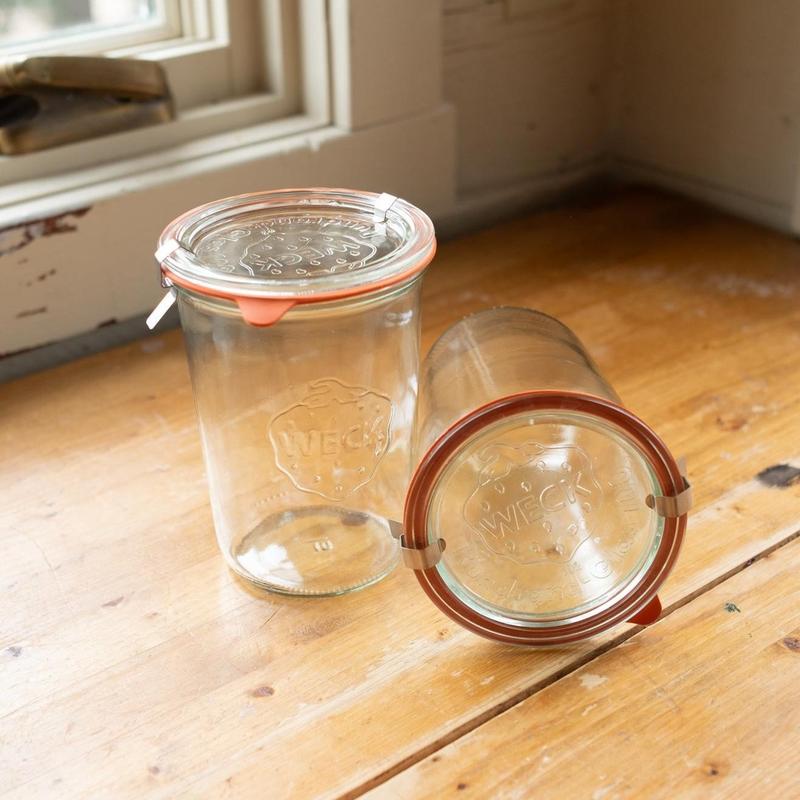 Weck ¾ L Jar - Set of Two Glass Jars with Lids
