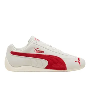 PUMA Womens Speedcat Og Lace Up Sneakers Shoes Casual - Off White, Red
