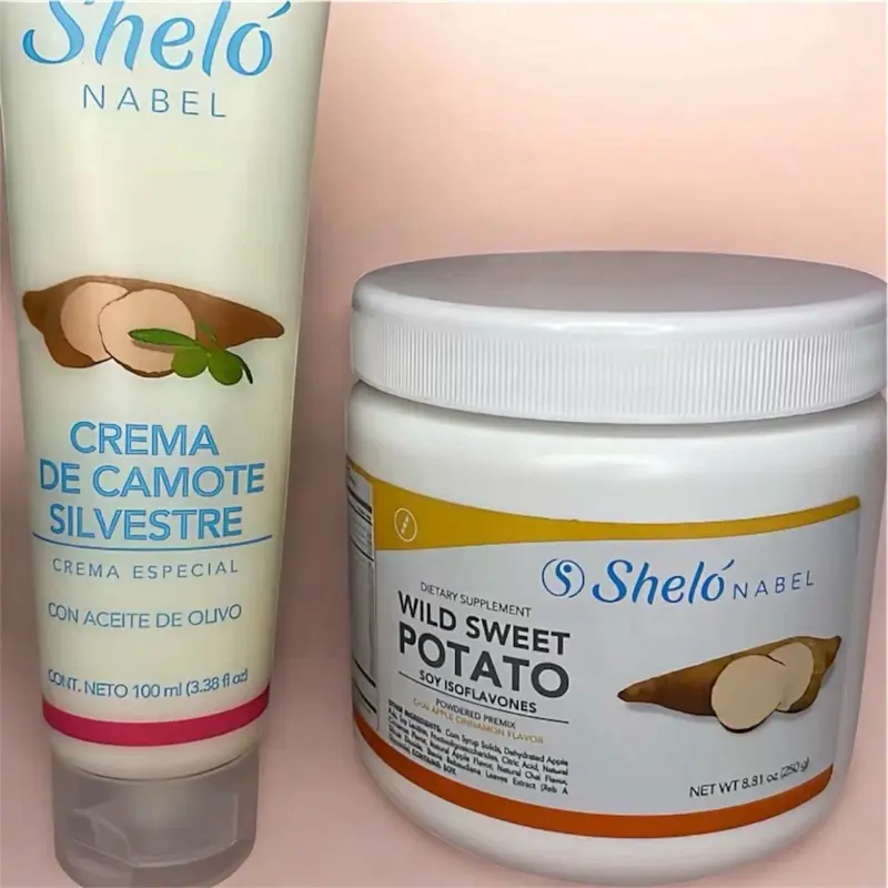 Sheló Nabel Camote Silvestre Women’s Balance Kit – Herbal Cream & Wild Sweet Potato Supplement