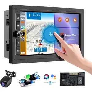 7 Inch Double din  Stereo,Support   and ,with 1080P Rear Camera,Mirror Link|| Play|AUX|FM/AM|SWC|Double din  Radio (2+32GB)