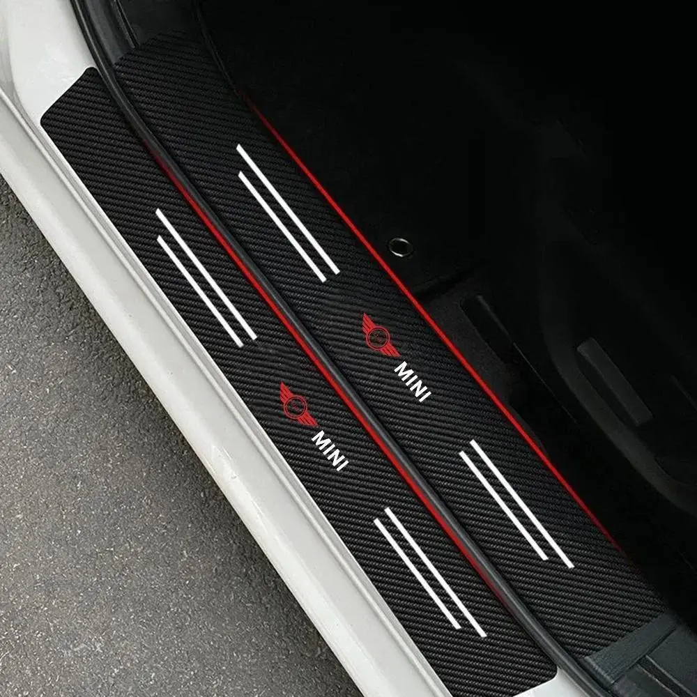 Car Threshold Stickers Anti Scratch Decals For Mini Cooper R50 R52 R53 R55 R56 R60 R61 F54 F55 F56 F60 Clubman
