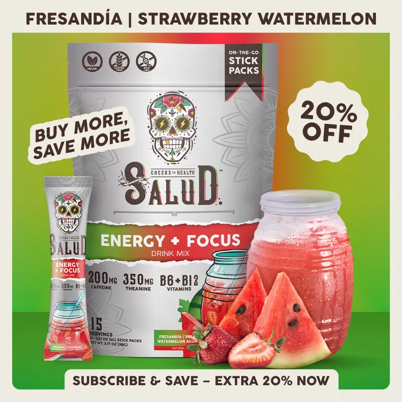 Salud 2-in-1 [Energy + Focus – Jamaica | Hibiscus] Clean Energy