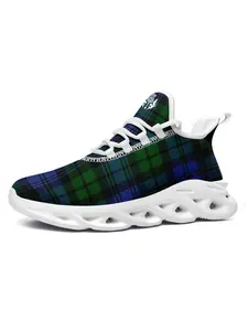 Women's Scottish Casual Sneakers, Scotland Flag Design Streetwear Shoes in Fresh Summer Blue & White, Comfortable Stylish Running Shoes, Perfect for Daily Wear Walking Travel and Outfits