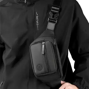 Outdoor multifunctional waist bag, men's lightweight crossbody chest bag with wallet and cycling phone pocket Zipper Fanny Pack Bumbag