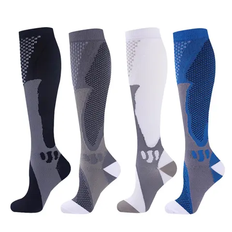 4 Pairs Compression Socks for Men and Women,20-30mm Hg Calf Compression Socks,Comfortable Durable,Unisex Support Sock