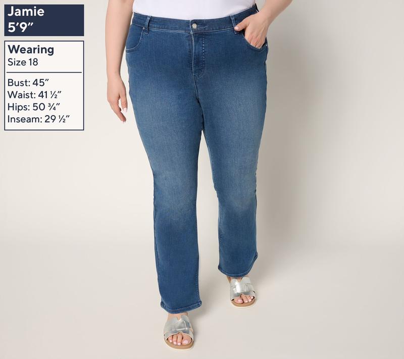 Women with Control Contour Curves Tall Indigo Jeans