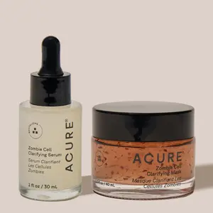 ACURE Zombie Cell Clarifying Duo – Zombie Serum & Mask with Milk Thistle & Niacinamide